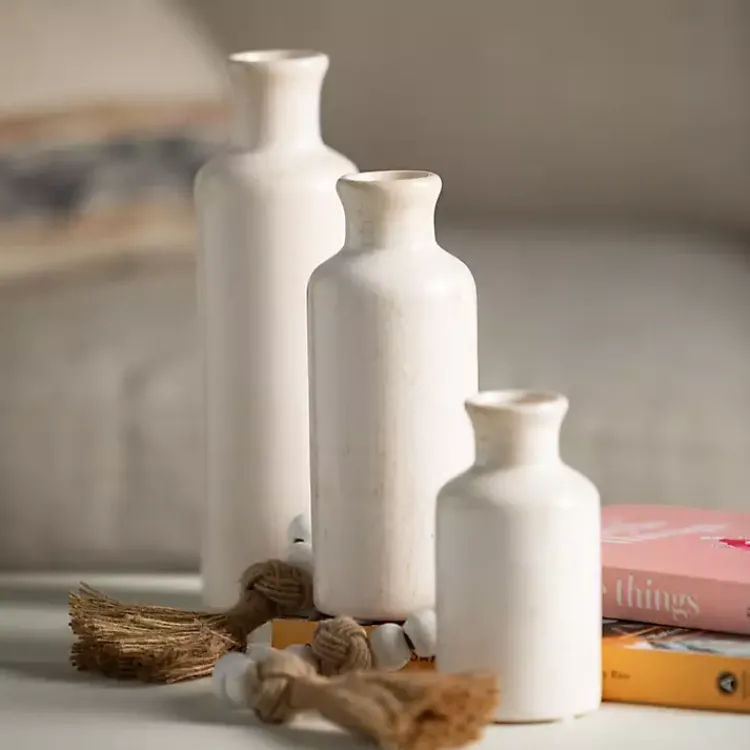 Online White Wood and Jute Beaded Garlands, Set of 2 Decorative Accents