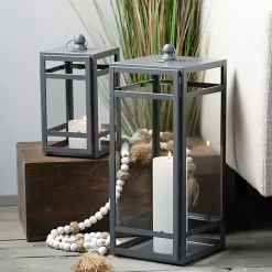 Online White Wood and Jute Beaded Garlands, Set of 2 Decorative Accents