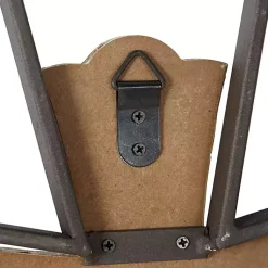 Kirklands Home Wall Plaques|White Wood and Metal Cross Wall Plaques, Set of 2