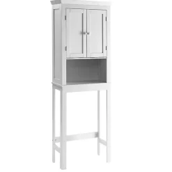 Kirklands Home Bathroom Furniture|Wood Bathroom Storage Cabinet White