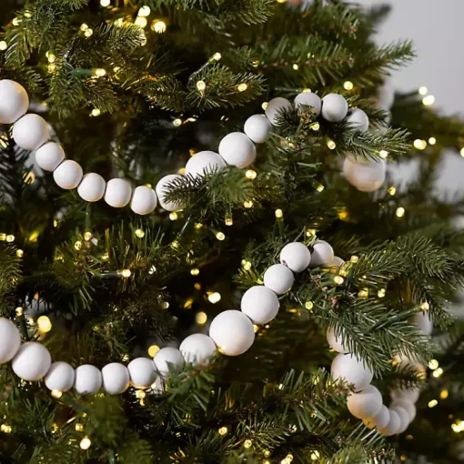 Clearance Wood Beaded Garland Christmas Tree Decorations
