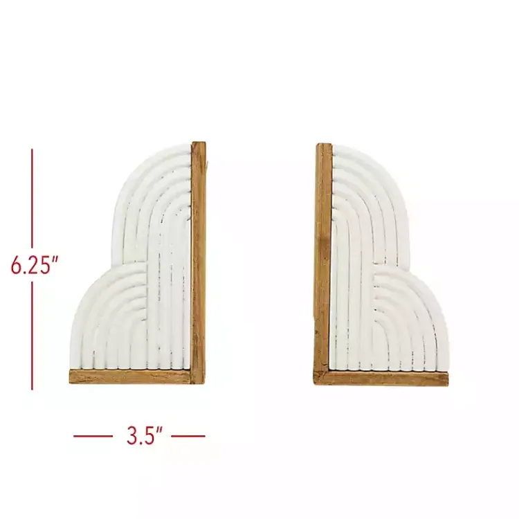 Sale Wood Cloud Bookends, Set of 2 Decorative Accents