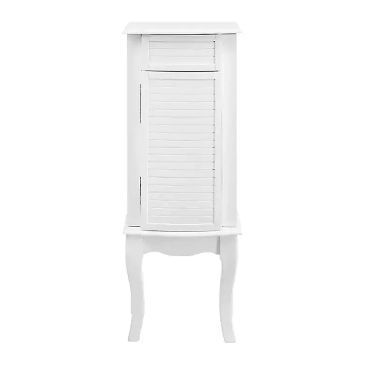 Kirklands Home Dressers & Chests|Wood 4-Drawer Elena Jewelry Armoire White