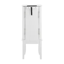 Kirklands Home Dressers & Chests|Wood 4-Drawer Elena Jewelry Armoire White