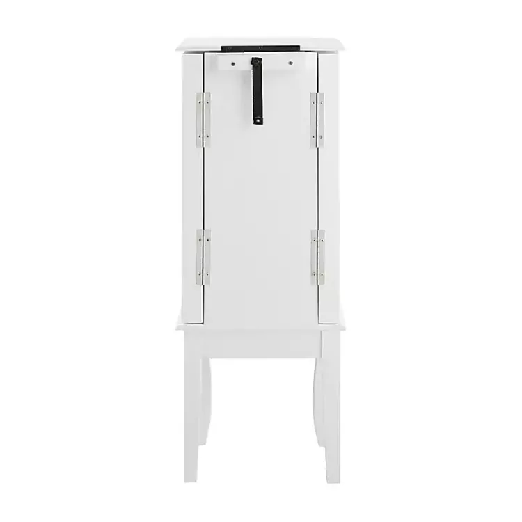 Kirklands Home Dressers & Chests|Wood 4-Drawer Elena Jewelry Armoire White