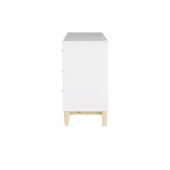 Kirklands Home Dressers & Chests|Wood 6-Drawer Footed Dresser White