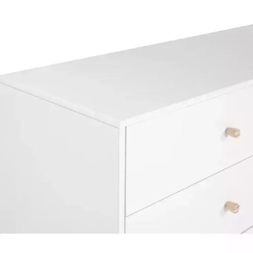 Kirklands Home Dressers & Chests|Wood 6-Drawer Footed Dresser White