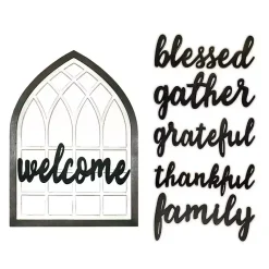 Kirklands Home Wall Quotes & Signs|Wood Interchangeable Arch Wall Plaque White