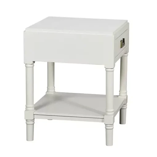 Kirklands Home Accent & End Tables|Wood Layla Accent Table White
