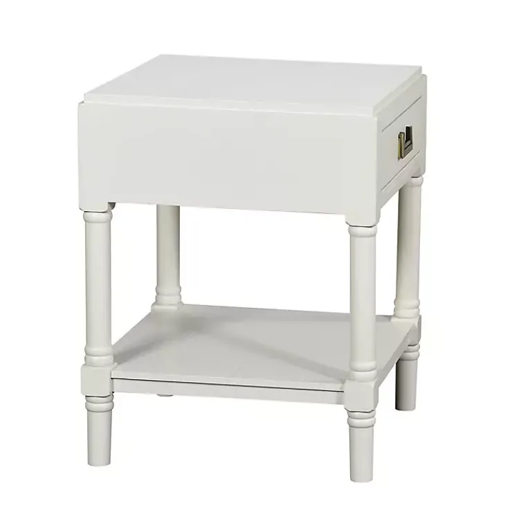 Kirklands Home Accent & End Tables|Wood Layla Accent Table White