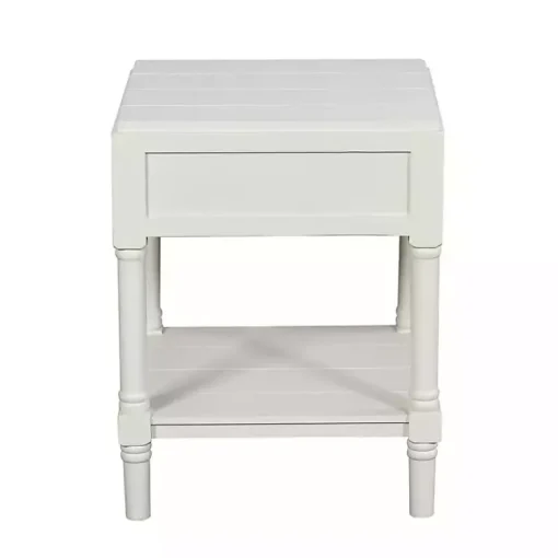 Kirklands Home Accent & End Tables|Wood Layla Accent Table White