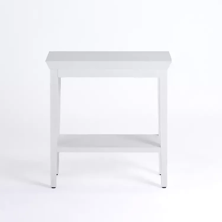 Kirklands Home Accent & End Tables|Wood Marlee Side Table White