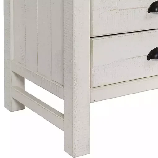 Kirklands Home Nightstands|Wood Open Shelf Nightstand White