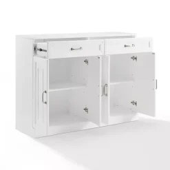 Kirklands Home Cabinets & Sideboards|Wood Panel 4-Door Cabinet White