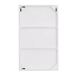 Kirklands Home Framed Mirrors|White Wood Rectangular Wall Mirror, 24x40 in.