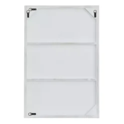 Kirklands Home Framed Mirrors|White Wood Rectangular Wall Mirror, 24x36 in.