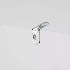 Kirklands Home Bathroom Furniture|Wood Slim Single Glass Door Floor Cabinet White