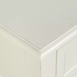 Kirklands Home Accent & End Tables|Wood Square Hampton Accent Table White