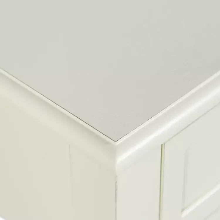 Kirklands Home Accent & End Tables|Wood Square Hampton Accent Table White