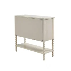 Kirklands Home Cabinets & Sideboards|Wood Turned Legs 2-Drawer Chest White