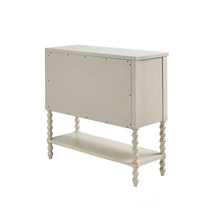 Kirklands Home Cabinets & Sideboards|Wood Turned Legs 2-Drawer Chest White