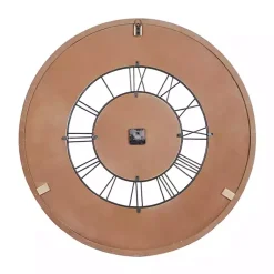 Kirklands Home Clocks|White Wood Vintage Farmhouse Clock