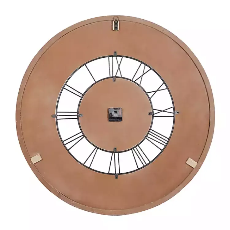 Kirklands Home Clocks|White Wood Vintage Farmhouse Clock