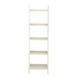 Kirklands Home Office Furniture|Wooden Leaning Shelf White