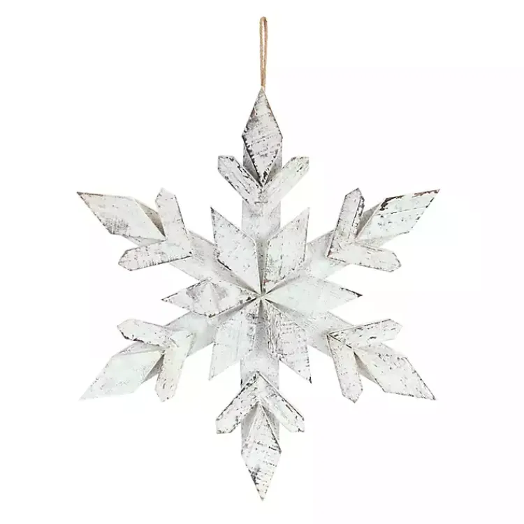 Outlet Wooden Snowflake 6-pc. Ornament Set Christmas Ornaments