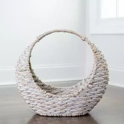 Clearance Woven Half Moon Basket Baskets & Boxes