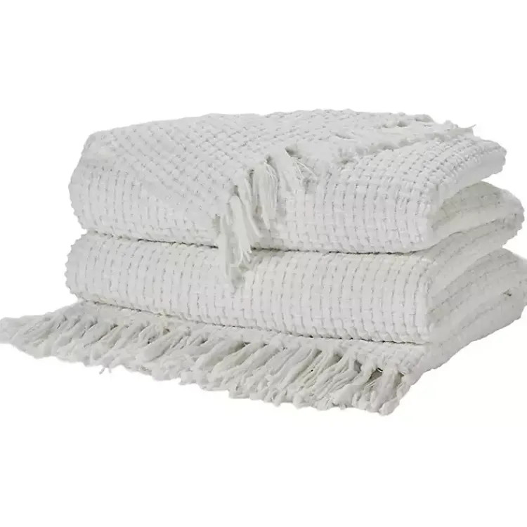 Best Woven Waffle Knit Chenille Throw Blankets & Throws