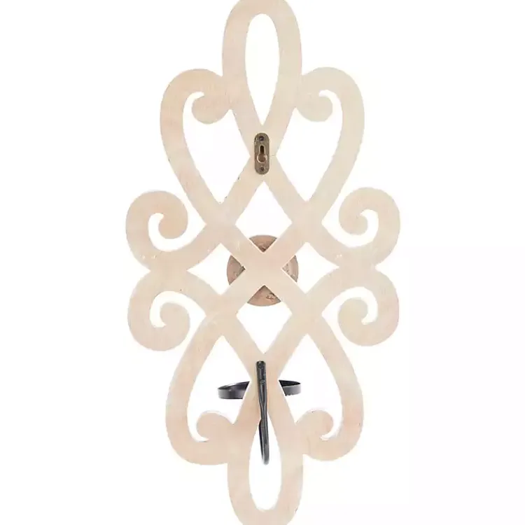 Hot Whitewash Beaded Scroll Sconce Sconces