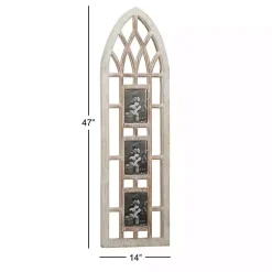 Clearance Whitewash Window Arch 3-Opening Collage Frame Collage Frames