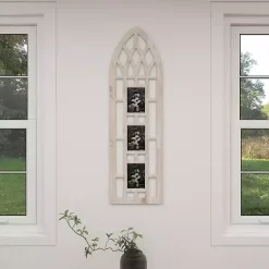 Clearance Whitewash Window Arch 3-Opening Collage Frame Collage Frames