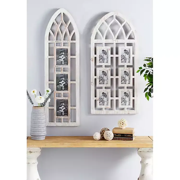 New Whitewash Window Arch 6-Opening Collage Frame Collage Frames