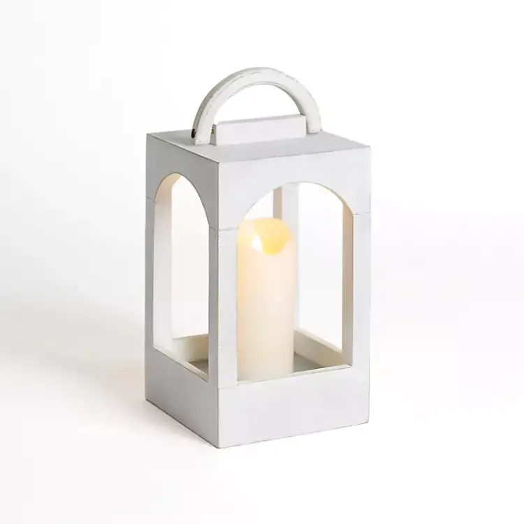 Sale washed Arched Wood Lantern, 12 in. Lanterns