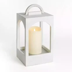 New washed Arched Wood Lantern, 18 in. Lanterns