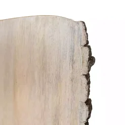 Kirklands Home Serving & Entertaining|Whitewashed Live Edge Wooden Cutting Board