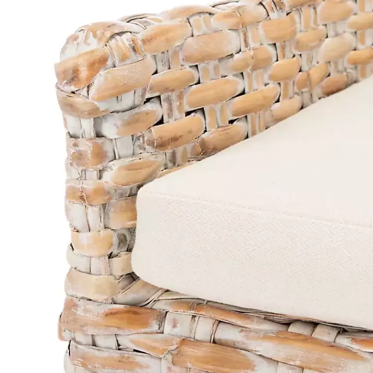 Kirklands Home Accent Chairs|washed Rattan Cristen Accent Chair White