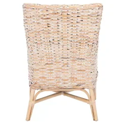 Kirklands Home Accent Chairs|washed Rattan Cristen Accent Chair White