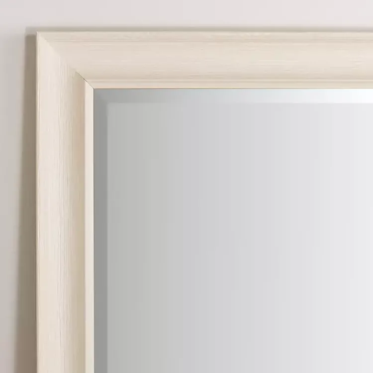 Kirklands Home Framed Mirrors|Whitewashed Scoop Maggie Profile Mirror, 28x68 in.
