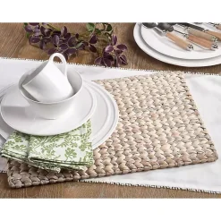 Kirklands Home Table Linens|Whitewashed Woven Rattan Placemats, Set of 4
