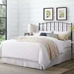 Kirklands Home Beds & Headboards|Whitley Metal Slat King Headboard Black