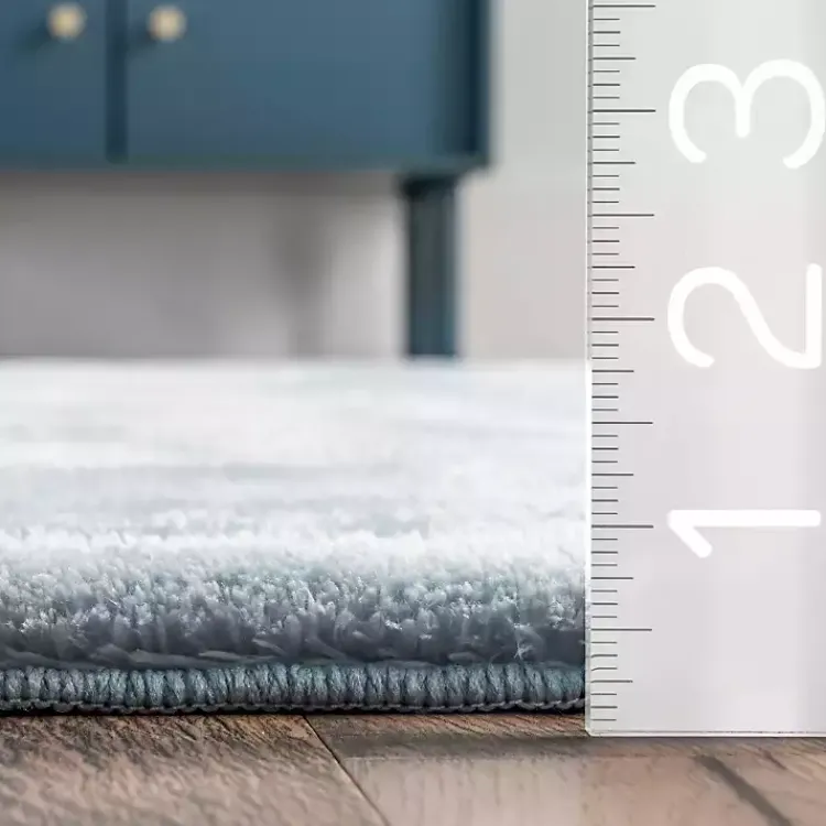 Kirklands Home Area Rugs|Whitlow Shag Washable Area Rug, 8x10 Blue