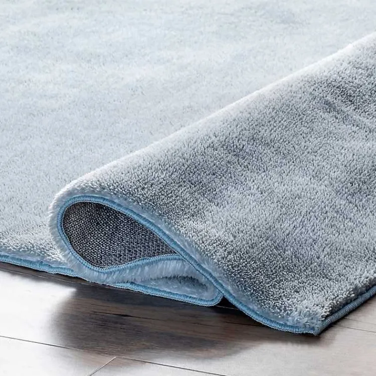 Kirklands Home Area Rugs|Whitlow Shag Washable Area Rug, 8x10 Blue