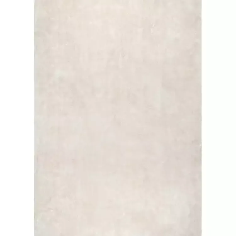 Kirklands Home Area Rugs|Whitlow Cream Shag Washable Area Rug, 5x8 Ivory