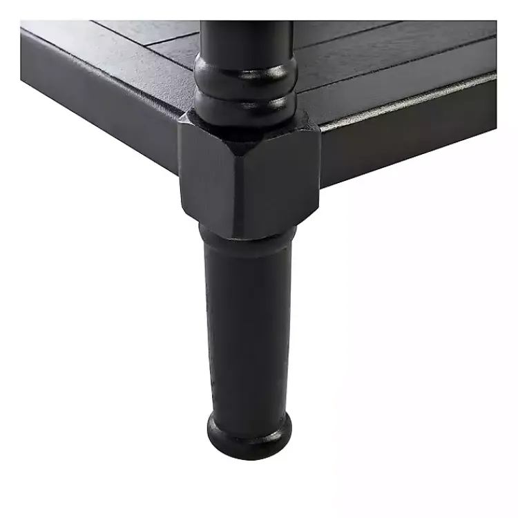 Kirklands Home Console Tables|Wilbert 3-Drawer Console Table Black