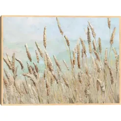 Kirklands Home Canvas Art|Wild Beach Reeds Framed Canvas Art Print Multi
