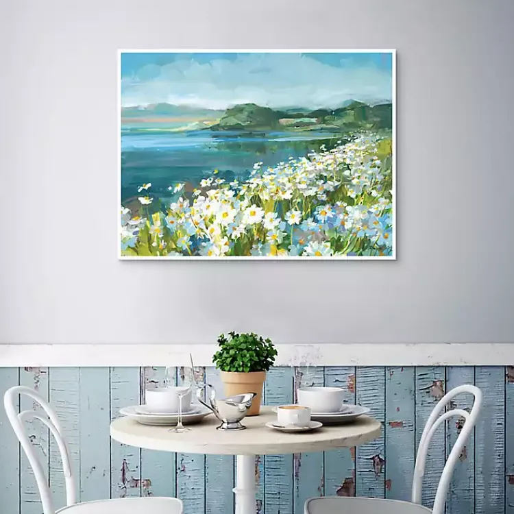 Kirklands Home Canvas Art|Wild Daisy Bay Framed Canvas Art Print