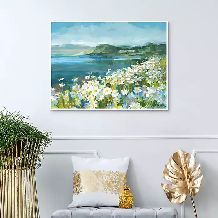 Kirklands Home Canvas Art|Wild Daisy Bay Framed Canvas Art Print